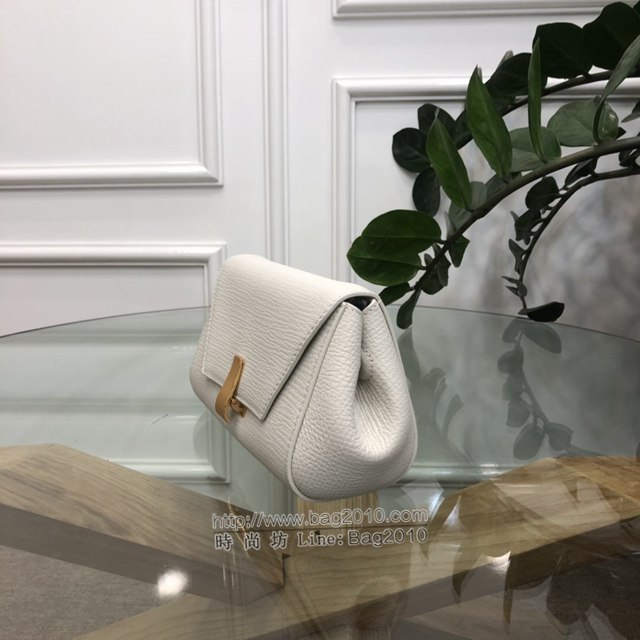 Bottega veneta高端女包 6700白色 寶緹嘉Angle bag新款mini包 BV經典款粒面小牛皮女包包  gxz1197